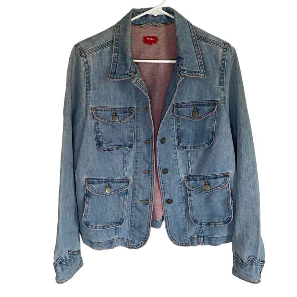 Massimo Women’s Vintage Y2K Denim Button Close Jacket